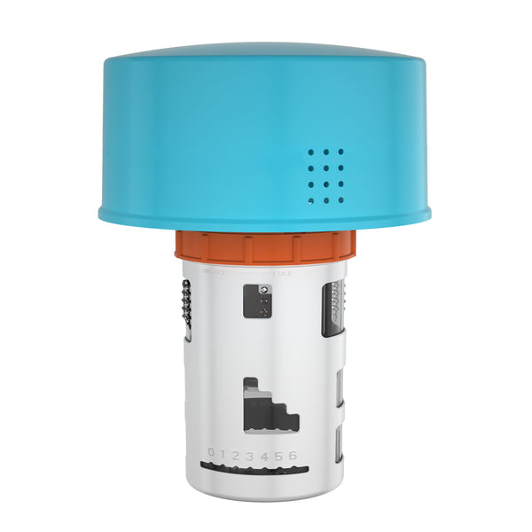 SplashNexus FloatDose 6 Ultra - Pool Chlorine Floater & Dispenser System with 6 Adjustable Settings, Includes Mineral Booster Bags for Enhanced Water Quality, for 3 Inch Chlorine Tablets, In Ground & Above Ground Pools