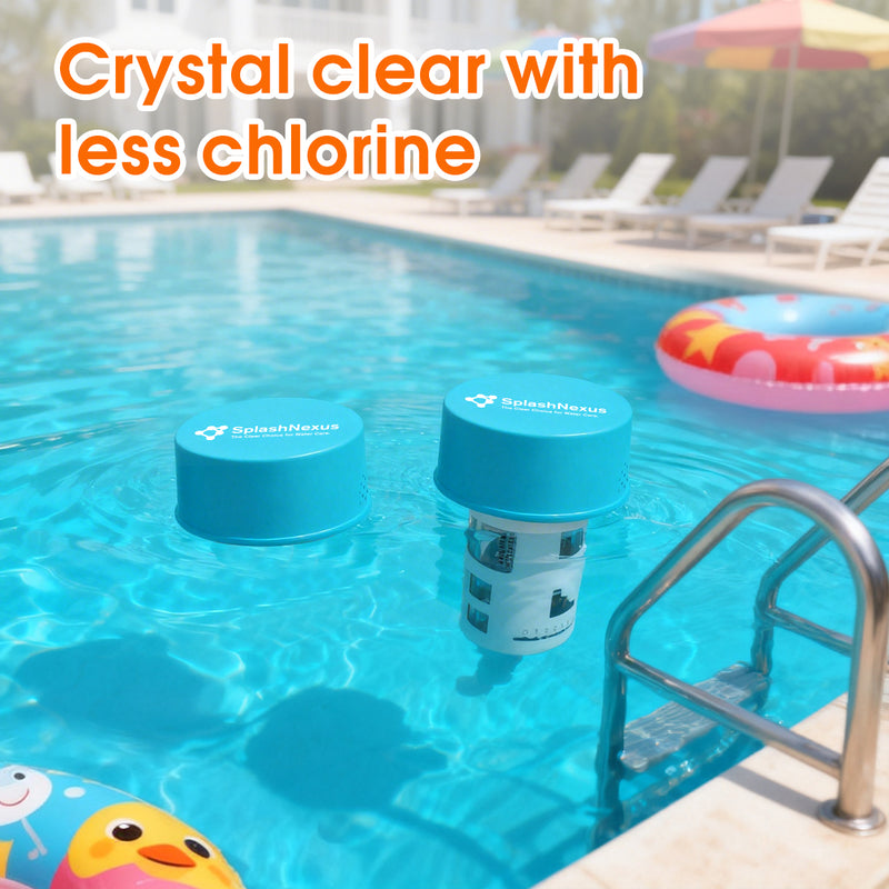 SplashNexus Mineral Booster Bags Refill for FloatDose 6 Pool Floating System - Reduces Chlorine Usage, No Heavy Metal, Natural Minerals, Treats 5,000 Gallons of Water (60g x 12 Bags)